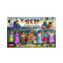 (Con caja) Conjunto familiar de 7 piezas con caja. Gran regalo para niños. Figuras de acción de Encanto Mirabel.