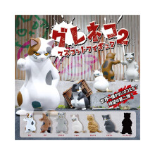 Vihamielinen Cat Bad -sarjan kaksi sokeaa laatikkoa häikäilemätön hiipivä Calico Cat -pvc keräilyfiguuri