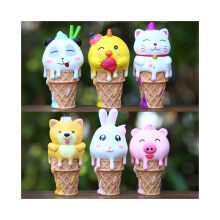 Cream Ice Animal Action Figuuri Malli Nukke Söpö Pöytäauton Koristelahja