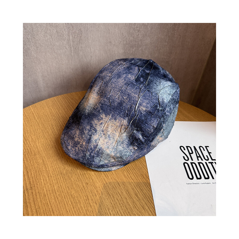 (Black Blue) Retro Style Japanese Beret Outdoor Fashion Decoration Breathable Sunshade Cap-image-OPC-PHFTQDF-NEW