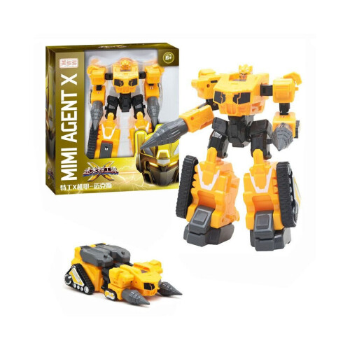 (Keltainen) 5 Styles Transformer Machine Auton robottilelu