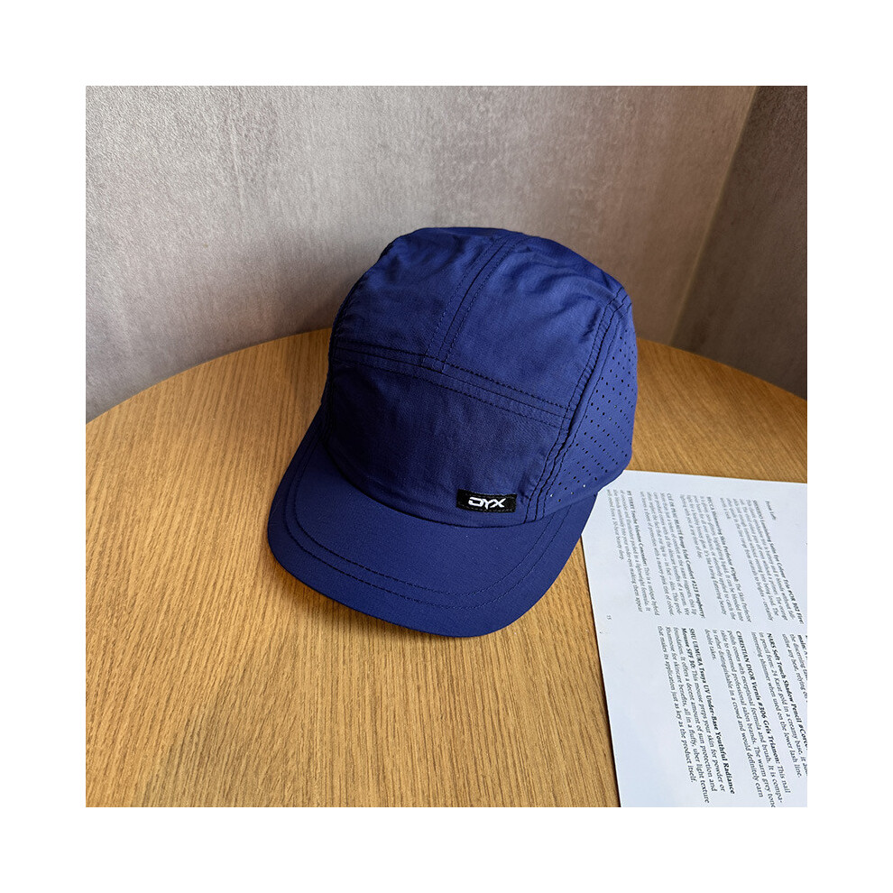 (Navy Blue) Letter American Style Pattern Embroidered Peaked Cap Cap Baseball Outdoor-image-OPC-PHFTQWD-NEW