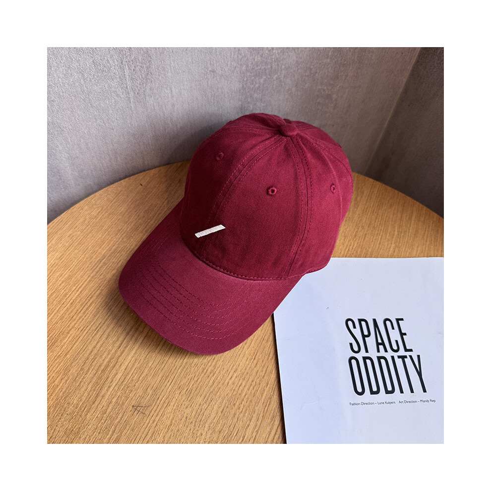 (Burgundy) Style Neutral Minimalist Baseball Cap Outdoor Fashionable Peaked Casual Cap-image-OPC-PHFTR5K-NEW