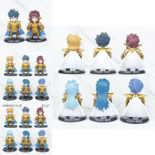 Hanrafted Golden Saint Seiya Pvc Figuuri Musta pohja Anime-hahmolelu