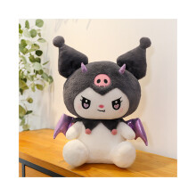 (Kuromi, 50cm/19.69in) Sanrio Goth Demon Kuromi Melody Pehmo täytetty nukke Pp Puuvilla Anime Sarjakuva