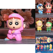 Shinchan Yksityiskohtaiset Crayon Ghost Ninja Figuurisetti Pvc Koristeellinen Keräily