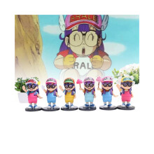 Arale 6kpl Hahmolelut Nukke Pöydän koristelumallit PVC-materiaali Lahjat