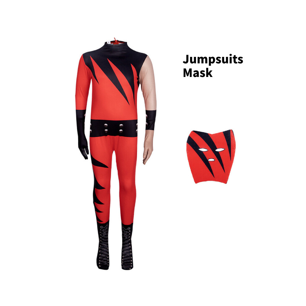 (150cm) Devil The Kane Cosplay Costume Childs Wwe Wrestler Jumpsuits Party Halloween