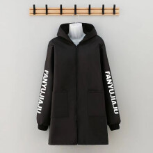 (Black, XXL) Men Fleece Lined Raincoat Waterproof Thickened Winter Workwear Outdoor Warm