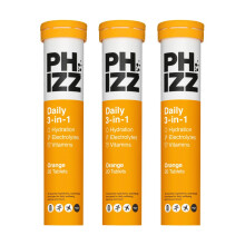 Phizz Electrolytes, Multivitamin & Hydration Tablets - 60 Effervescent Rehydration Electrolyte Tablets - 18 Vitamins & Minerals, Vitamin C, Vegan, Ve