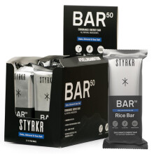 Energy Bars by Styrkr - Pack of 12 Rice Bars for Cycling & Running - Date, Almond & Dark Chocolate - Approved by Endurance Athletes - 50g of Carbs vi