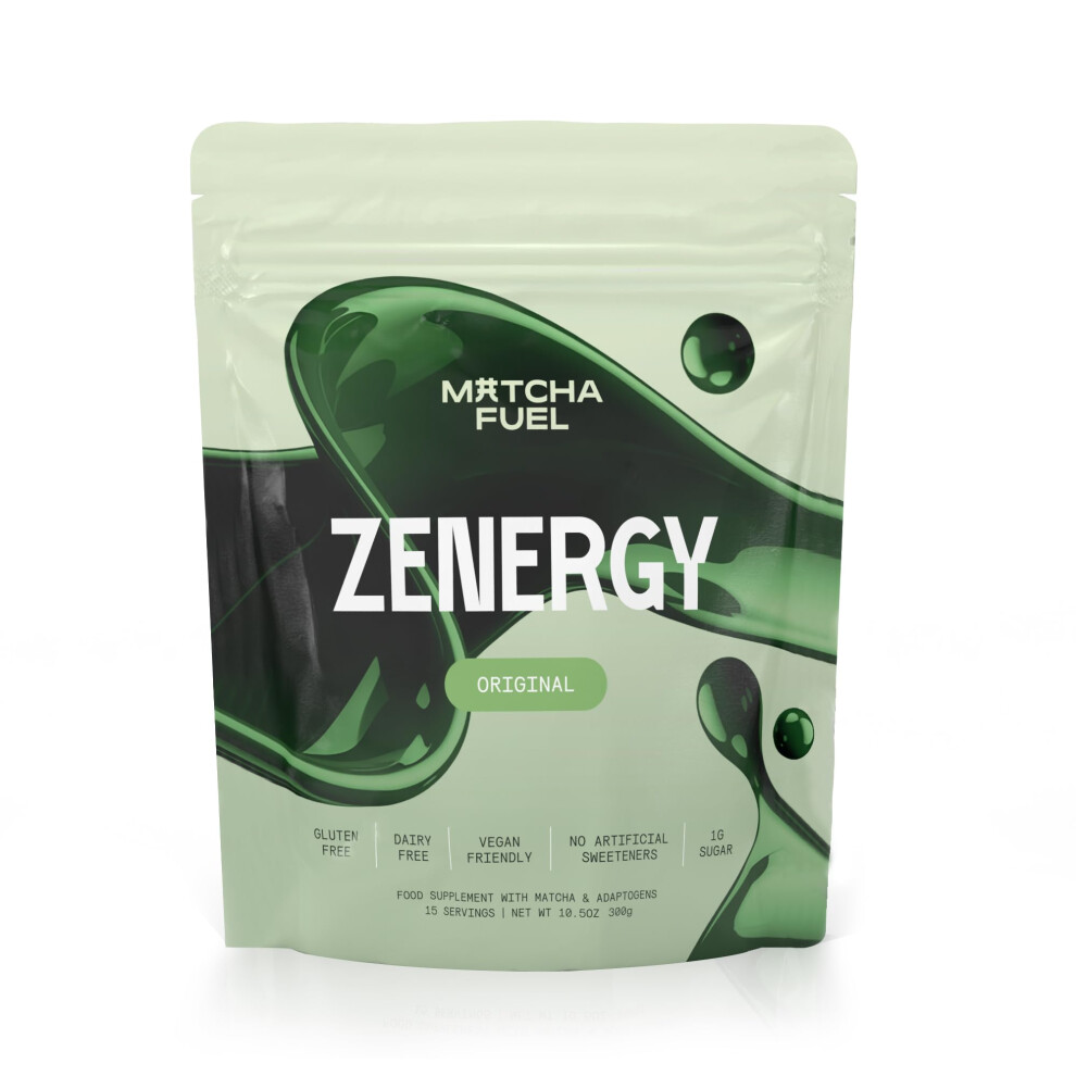Matcha Fuel Superlatte - Mushroom, Superfood & Adaptogenic Latte Powder | Energy, Focus & Immunity | Lion's Mane, Reishi, Cordyceps, Ksm-66 Ashwagand