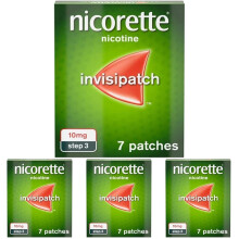 Nicorette InvisiPatch 10mg, Step 3, (7 Patches), Nicotine Patches for Smoking Cessation, Discreet & Convenient Help to Quit Smoking, for All-Day Crav