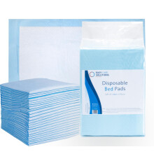 100 x Easy Care Solutions 60 x 90 cm | Disposable Incontinence Bed Pads | High Absorbency Underpads, Bed Mats, Mattress Protectors, Incontinence Pads