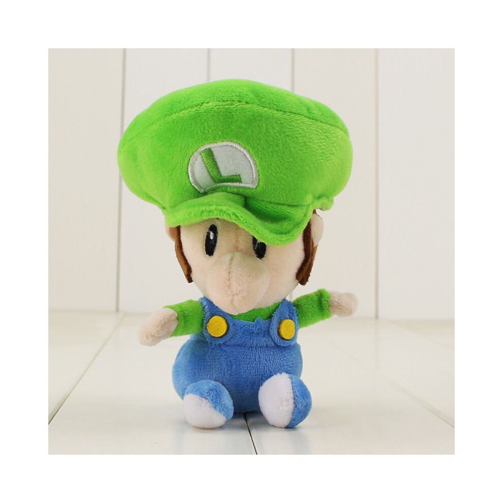 (Green, 17cm/6.7in) Super Bros Mario Run Baby Mario Luigi Plush Toy Stuffed Animal 67" Doll Gift
