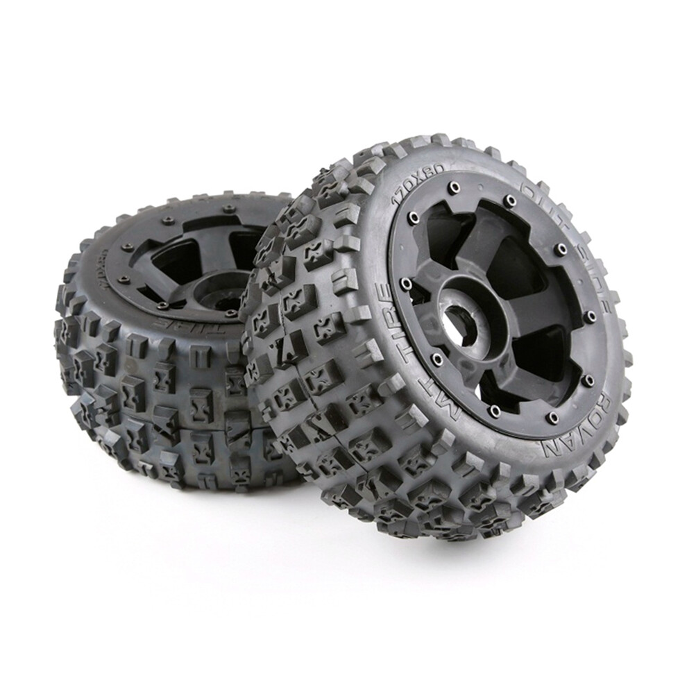Photos - Parts for Drones & RC models Tyres and Wheel Hub Set for 1/5 Km Baja 5B Car Parts-Rear 170X80