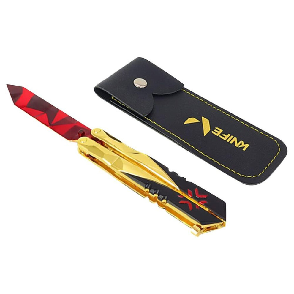 Game  Champions Knife 2022 Bright Rubys Red Martial Arts Knife Game Collection Desk Decoration Backpack Pendant Gift