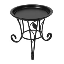 European Style Simple Mini Flower Stand Pot Succulent Shelf Iron + Plate for Desktop Balcony