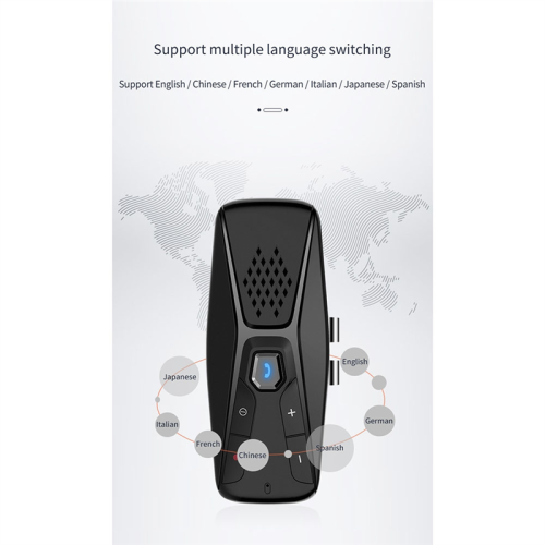 Kit vivavoce Bluetooth per auto, vivavoce wireless con microfono 5.0, spegnimento automatico e connessione automatica 2