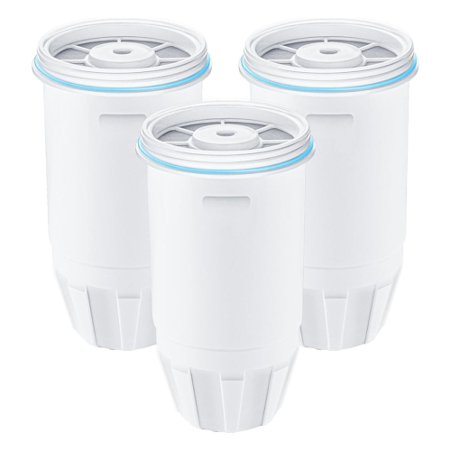 3-Pack Zero Water Filter Replacements for ZR-001/003/004/006 Pitchers with Multi-Layer Filtration (Activated Carbon + Ion Exchange)