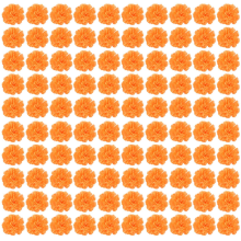 Marigold Flower Heads Bulk, 100Pcs for Garlands Crafts, Silk Fake Flowers, Orange
