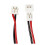 20 connecteurs mini JST PH 1,25 mâle/femelle à 2 broches avec câbles 3