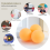 50- Pack Premium Pong Balls Advanced Training Table Ball Seamless Orange 7