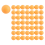 50- Pack Premium Pong Balls Advanced Training Table Ball Seamless Orange 2