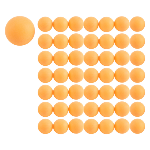 50- Pack Premium Pong Balls Advanced Training Table Ball Seamless Orange 1