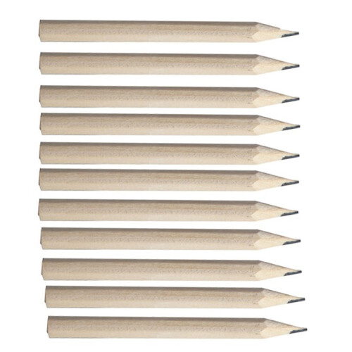 100 Lápis de Madeira de 3,5 Polegadas, Lápis de Escrita para Iniciantes, Lápis de Desenho para Estudantes, Papelaria, Hexangular A