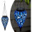 Solar Hanging Lantern丨Teardrop Hanging Lantern Light with 15 LED Blue 1