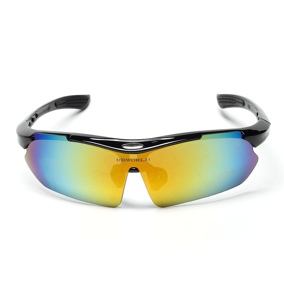 (BLACKCOLOUR)Nitrogen Polarized Sunglasses Mens Sport Running Fishing Golfing Driving Glasses