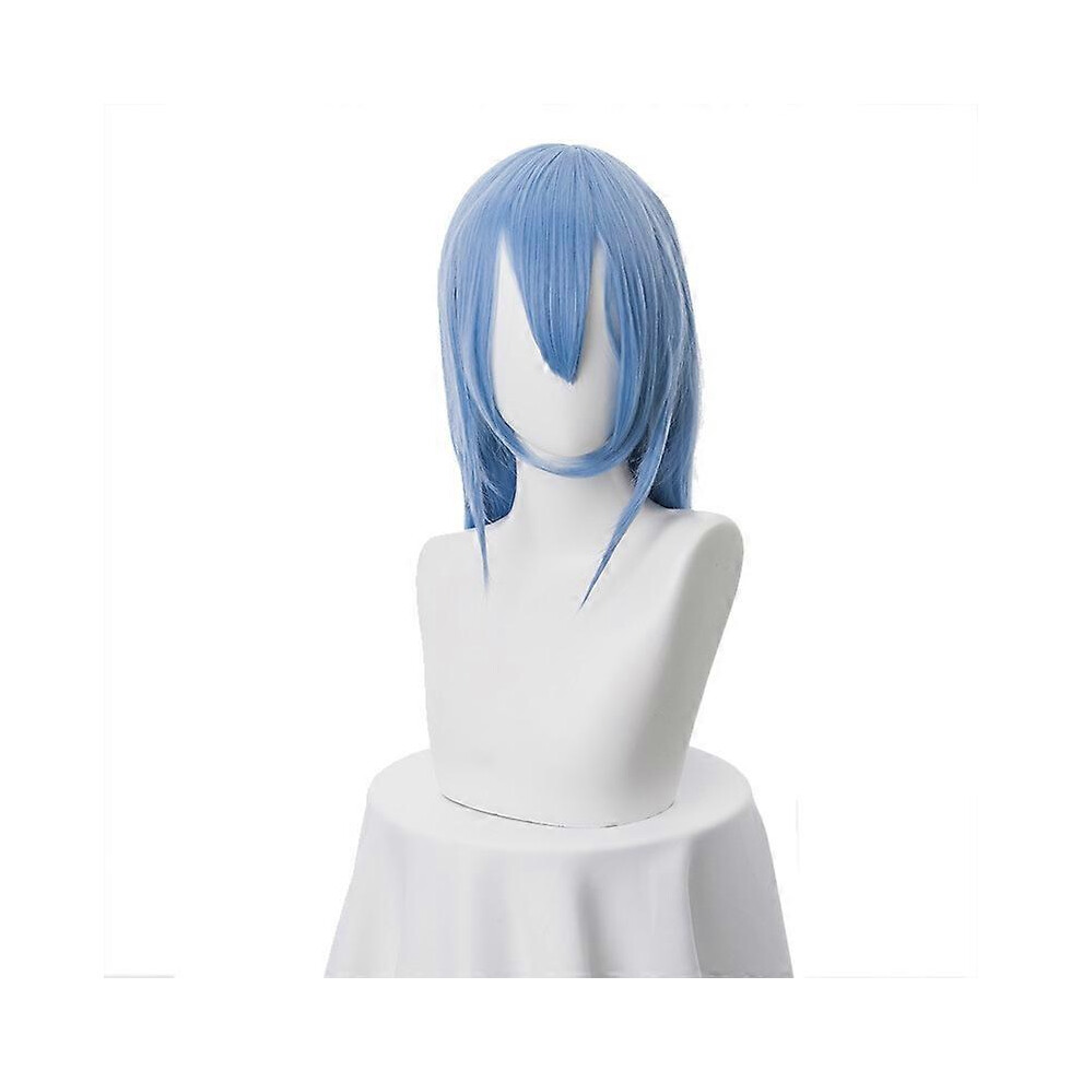 Kikidex (As Show, One Size) Akame Ga Kill! Esdeath 100Cmlong Straight Cosplay Wigs High Quality Heat Resistant Synthetic Fake Hair Blue Anime Party