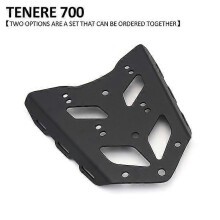 (B, One size) Suitable For Yamaha Tenere 700 Tenere700 Xtz700 2021 2020 2019 New Motorcycle Top Box Black Rear Luggage Rack