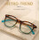 (Orange Leopard, +250) PC Big Frame Presbyopia Glasses Spring Hinge Reading Glass 5