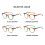 (Orange Leopard, +250) PC Big Frame Presbyopia Glasses Spring Hinge Reading Glass 1