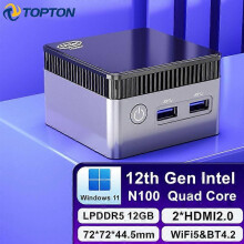 (N100 12GB DDR5, 128GB SSD) 12th Gen Pocket Mini Pc Alder Lake N100 Quad Core 12gb Ddr5 4800mhz Max 2t Ssd Gaming Computer Windows 11 2x4k Htpc Wifi Bt4.2