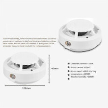 (As show, One size) Hot Smoke Fire Sensitive Detector Smoke Detector Home Fire Smoke Detector