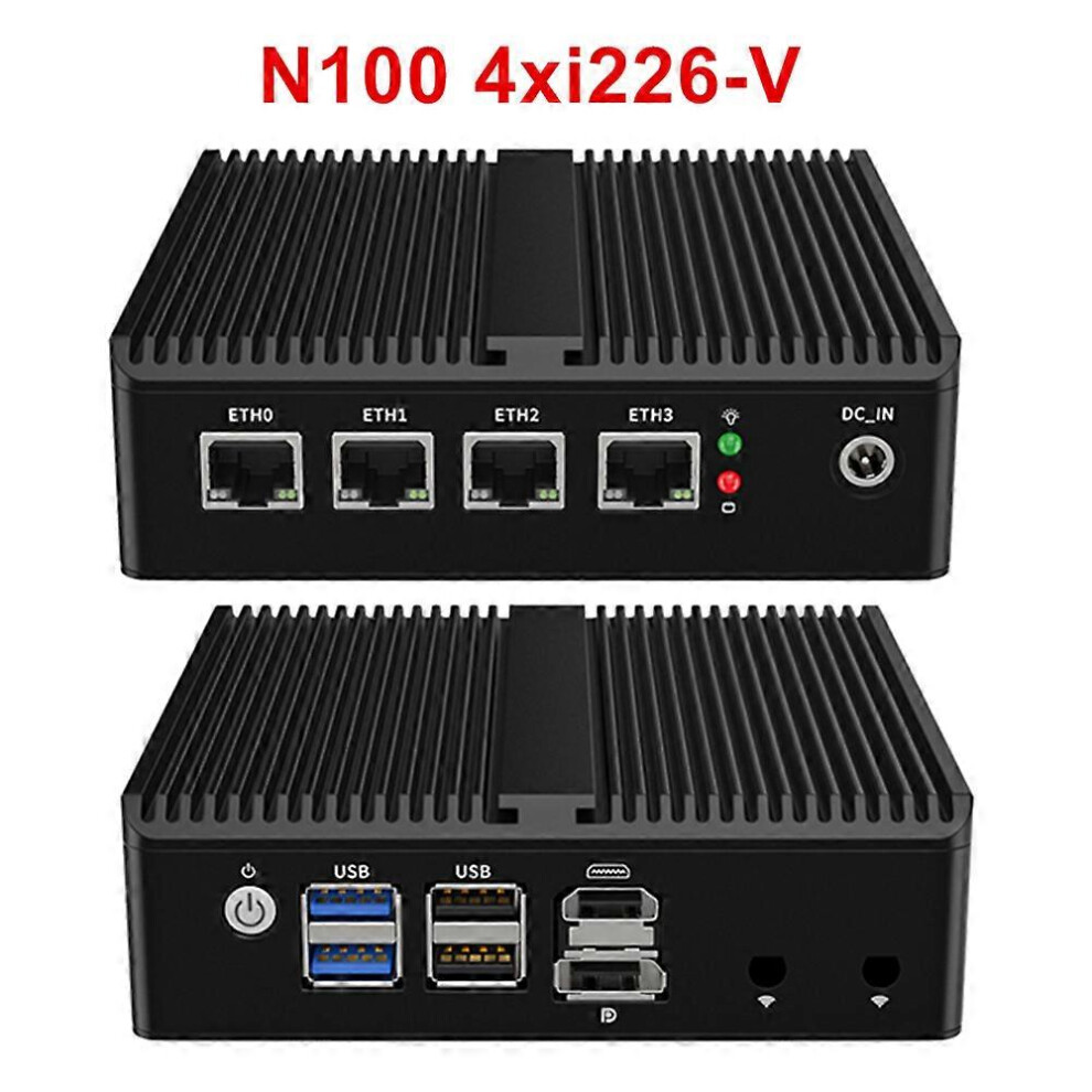 (16Gb Ram 256Gb Nvme, N5105 I226-V Ddr4) Fanless Mini Pc N100 J6413 N5105 4X Intel I225-V B3 I226-V 2.5G Lan Firewall Soft Router Nvme Hd2.0 Dp Esxi P 4909775830101