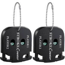 (As show, One size) Mini Golf Score Shot Stroke Counter Clicker with Key Chain compatible with Golf Game Scorekeeper Portable 2 Dig