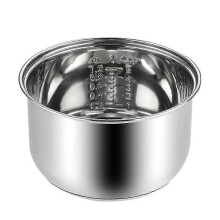 (As show, One size) 304 Stainless Steel Rice Cooker Inner Bowl compatible with Zojirushi NS-TSC10 (5.5cups) Multi-Cooker Replacement