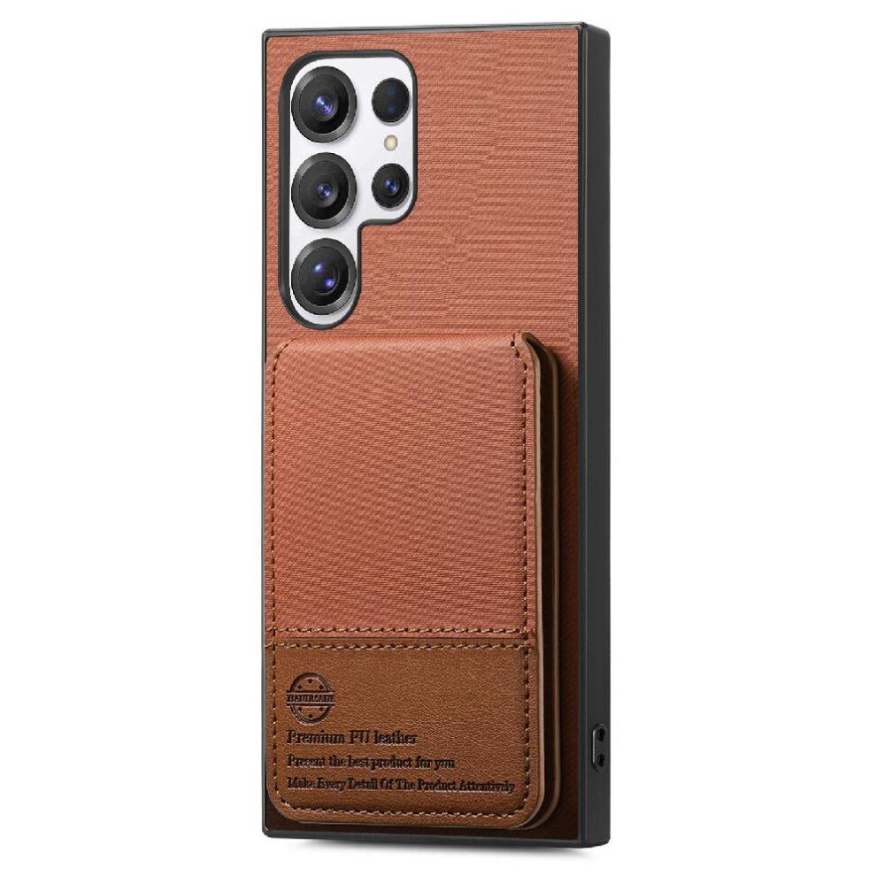(Brown) Case For Samsung Galaxy S23 Ultra Leather Case Rfid Blocking Wallet Shockproof Brown 764563534692