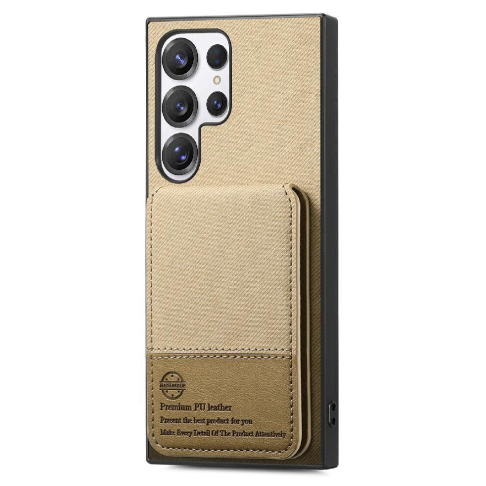 (Yellow) Case For Samsung Galaxy S22 Ultra Rfid Blocking Leather Case Shockproof Wallet Yellow 764563534739