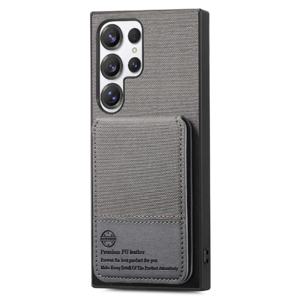 ( ) Case For Samsung Galaxy S22 Ultra Rfid Blocking Leather Case Shockproof Wallet Gray 764563534753