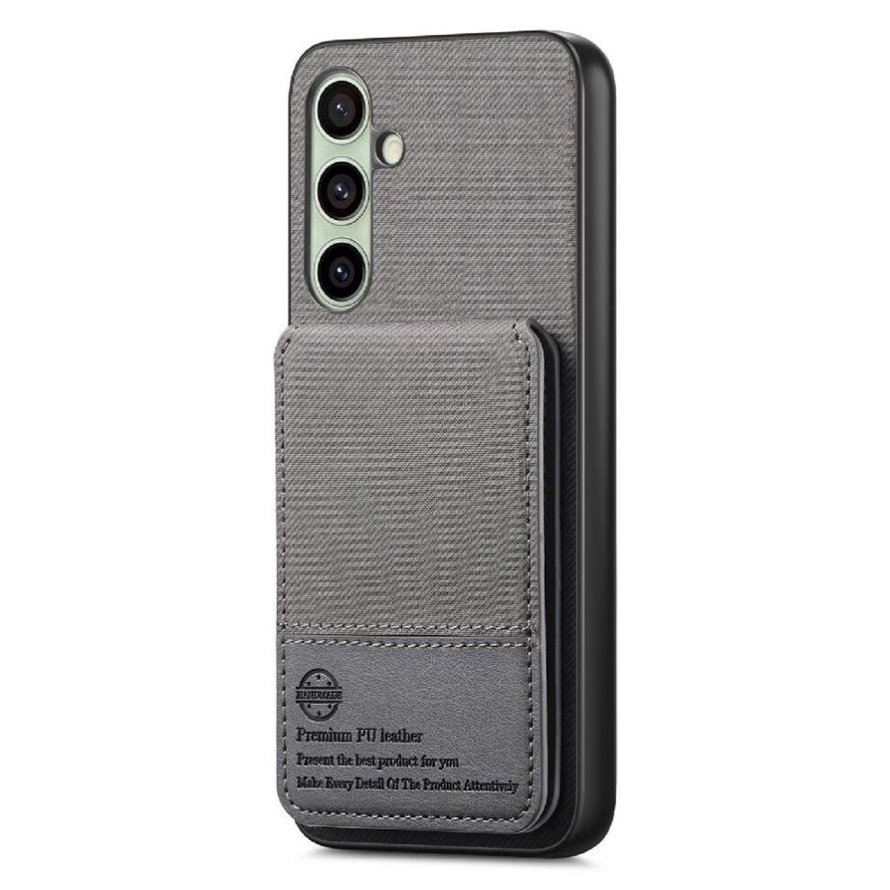 Gangxun ( ) Case For Samsung Galaxy S24 Fe Wallet Leather Case Rfid Blocking Shockproof Gray