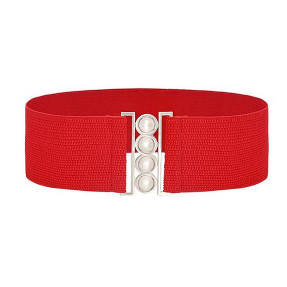 (red) Women Belt Skinny Elastic Ceinture Soft Leather Wide Self Tie Wrap Around Waist Band Simple Femme Vintage Dress Belt Accessories