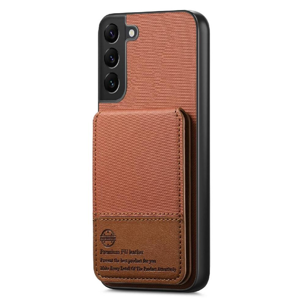 (Brown) Case For Samsung Galaxy S22 Wallet Leather Case Shockproof Rfid Blocking Brown 764563535682