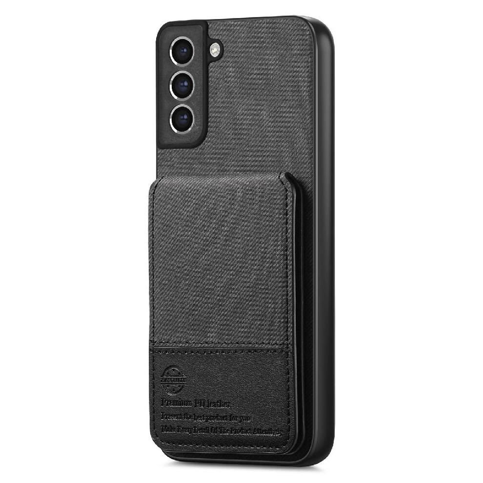(Black) Case For Samsung Galaxy S21 Fe Leather Case Wallet Rfid Blocking Shockproof Black 764563536184