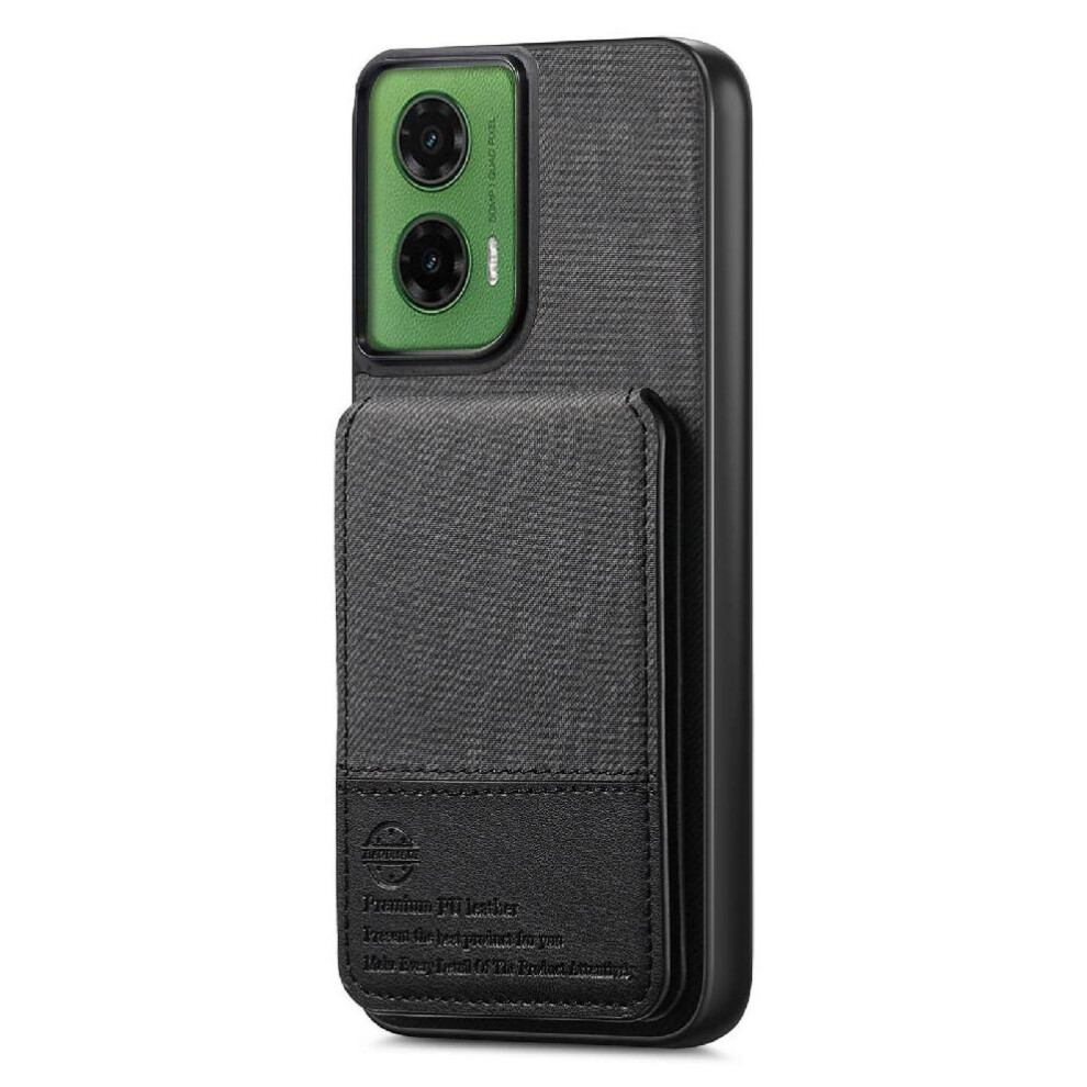 (Black) Case For Motorola Moto G35 Leather Case Shockproof Rfid Blocking Wallet Black 764563536399