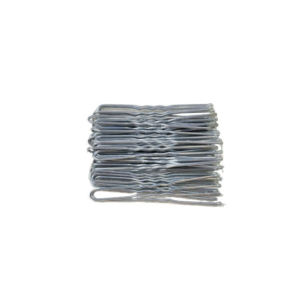 (Silver-Bold-6CM) 50pcs Bobby Pin Metal Hair Clips 5/6/7cm Hairstyle Hairpins Hair Accessories U Shape Barrette  Women